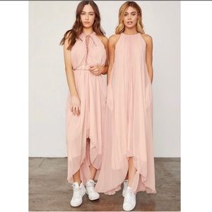 Hot As Hell NWT Split At The Seams Dress Maxi XS/S Pink